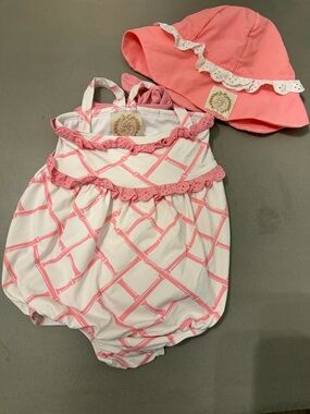 The Beaufort bonnet company Hamptons hot pink swim bubble